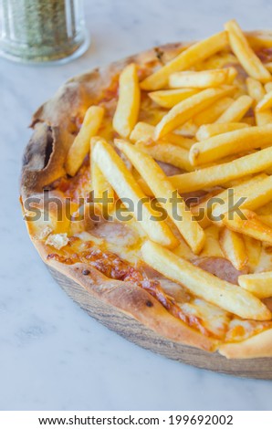 French fries Pizza