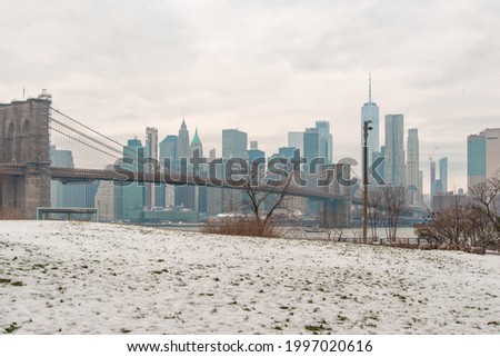 
Beautiful panoramic with the Brooklyn Bridge in the background.
