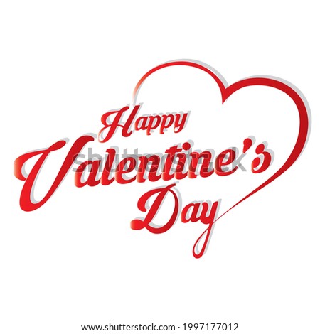 Valentine's day concept background | Vector illustration | Cute love banner or greeting card