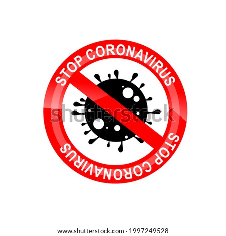 Covid 19 logo with virus icon Free Vector
