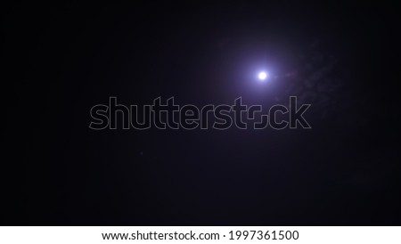 Shining moon in the dark night, moon in dark background