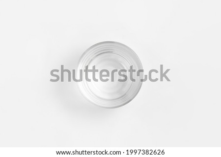 Title: Glass food container isolated on white background. Storage container.High-resolution photo.