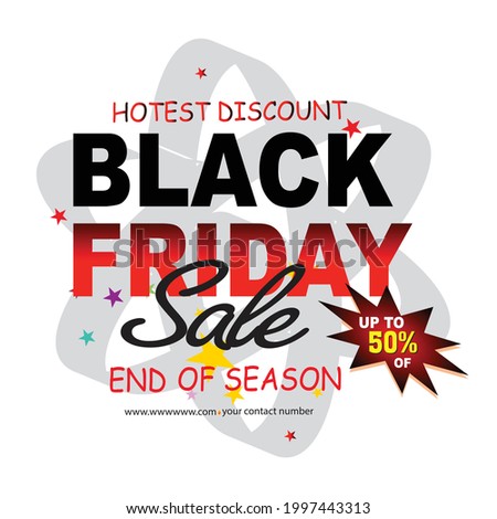 Vector Black Friday Big Discount illustration