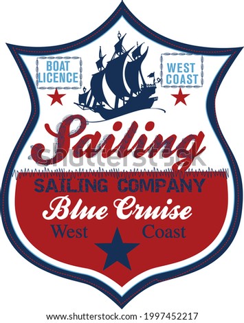 Boat Licence West Coast Sailing Company Shield Logo