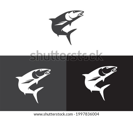Fish logo template. Creative vector template