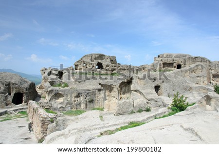 Old cave city Uplistsikhe in Shida Kartli, Georgia. UNESCO World Heritage (tentative list)