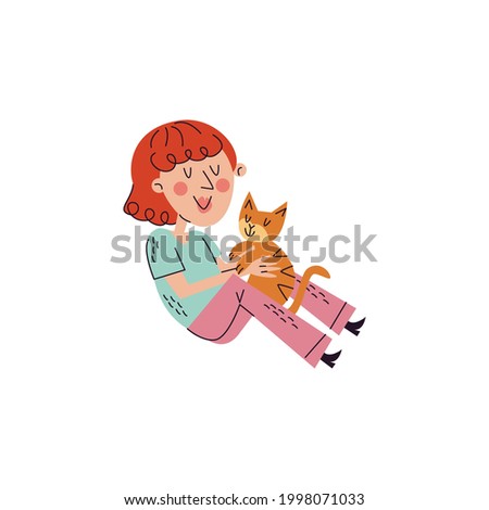 Play With Pet Vector illustration