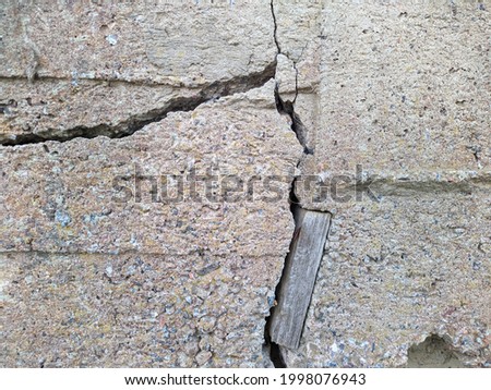 cracked concrete photo close up top view