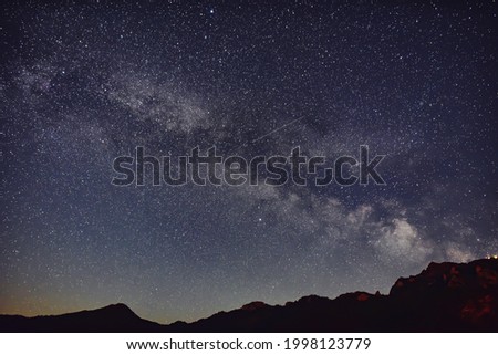 Milky Way in the European Alps.