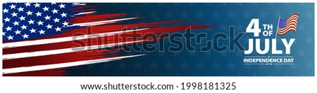 patriotic vector background for fourth of july