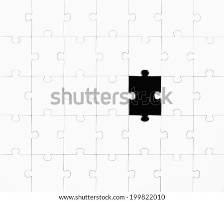Jigsaw puzzle, illustration