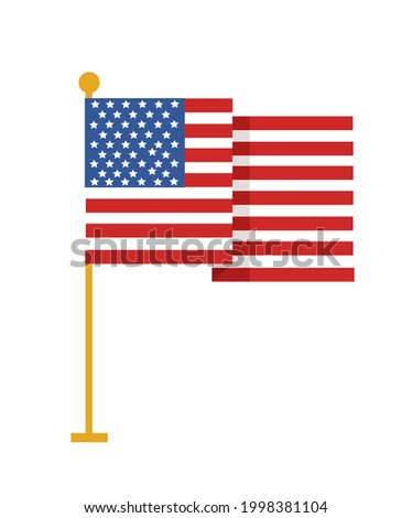 Vector American Flag illustration design