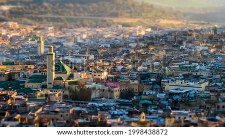 View of Medina in fes morocco, beautiful photo digital picture