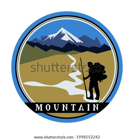 Vector Logo Design Community Mountaineer