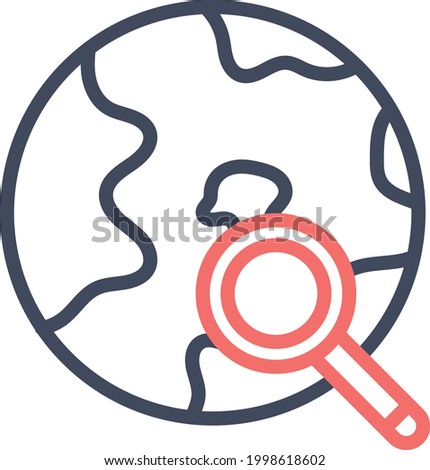 Magnfier, search, web icon vector image. Can also be used for Web Marketing. Suitable for use on web apps, mobile apps and print media.