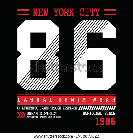 86 new york city urban clothing typography	