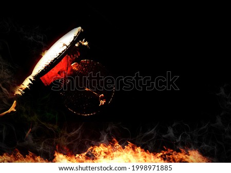 Ghost, Ghost Flying, Asian Ghost, , Hallowed Background, Copy Space...,