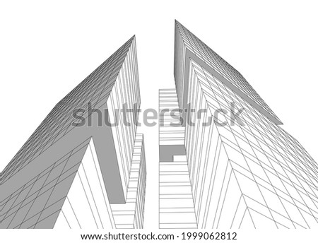 Modern architecture concept vector illustration