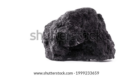 Graphite ore, also called black lead or plumbago, has multiple and important industrial applications. Royalty-Free Stock Photo #1999233659