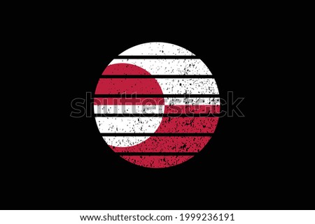 Grunge Style Flag of the Greenland. It will be used t-shirt graphics, print, poster and Background.