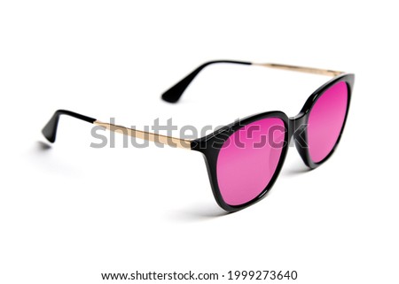 Pink sun glasses eyewear fashion accesory 