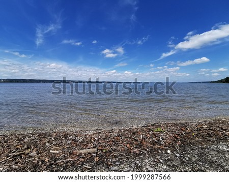 The stony beach on the Baltic Sea near Kiel.