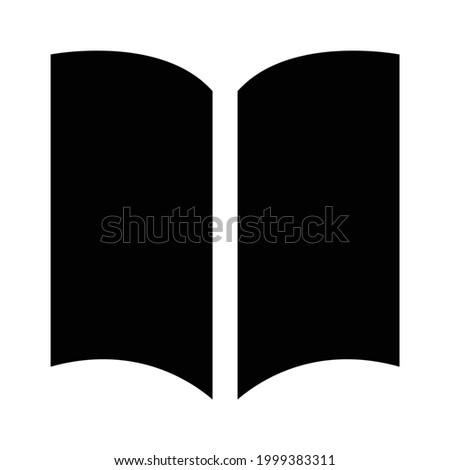 Opened Book vector icon, isolated on white background