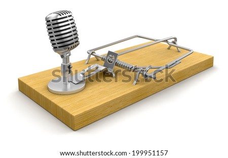 Mousetrap and Microphone (clipping path included)