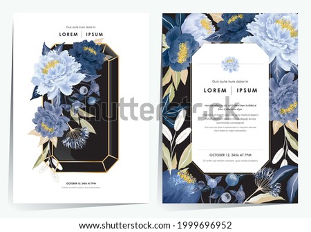 Vector illustration of floral frame set in spring. Design for cards, party invitation, Print, Frame Clip Art and Business Advertisement and Promotion