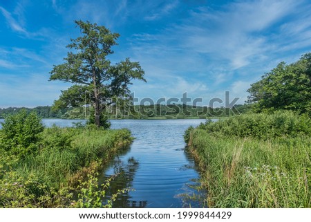 Graasten castle lake in the southern part of Denmark