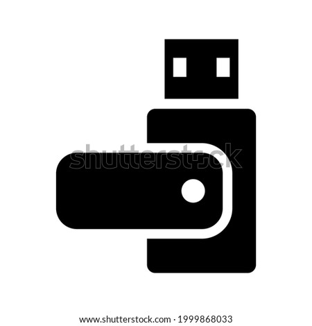flash disk icon or logo isolated sign symbol vector illustration - high quality black style vector icons
