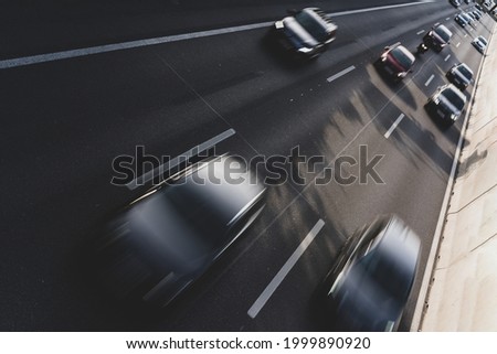 Motorway in Austria with traffic