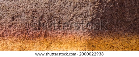 Real Nature lines curve background. Close-up Abstract macro view photo. Sea Rough stone cliff mountains. Yellow brown Shadow. More collection in stock. Concept geology, beauty power. Banner design