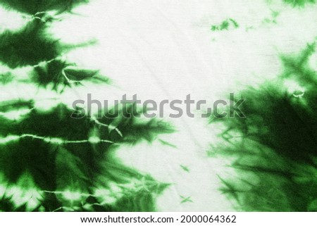 Green tie dye stain fabric