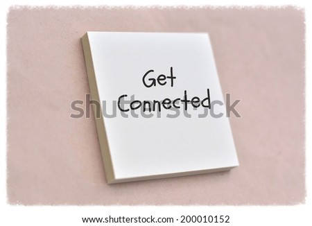 Text get connected on the short note texture background
