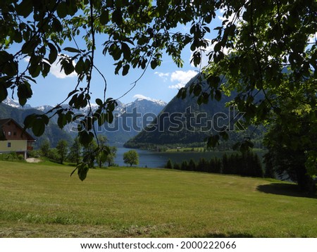 breathtaking natural landscape in the mountains of Austria