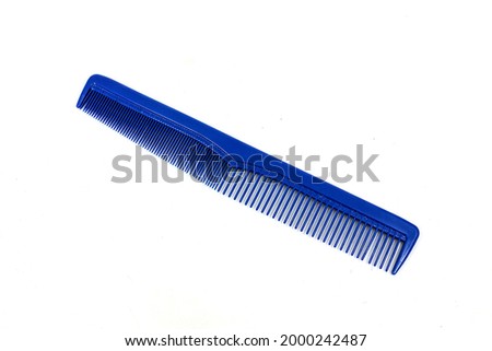 Blue hair comb for haircut equipment