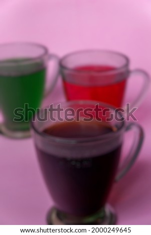 A delicious drink blur photo with a natural background, very suitable as a background