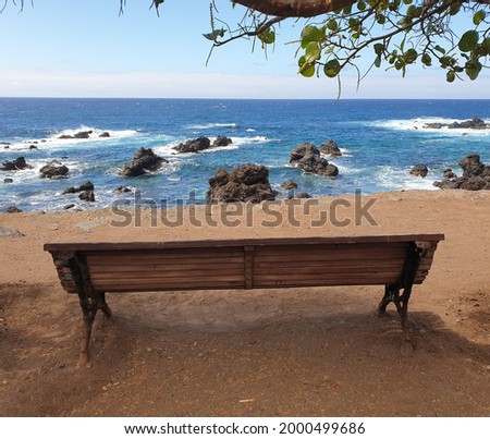tranquility by the sea, natural background in Tenerife 