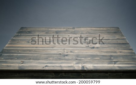 Empty wooden table top