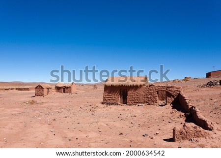 Cerrillos village view,Bolivia.Andean plateau.Bolivian rural town Royalty-Free Stock Photo #2000634542