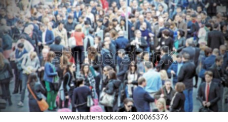 Crowd background, intentionally blurred post production
