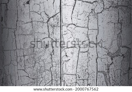 Luxury black, steel metal gradient background with distressed wooden parquet texture. Vector illustration