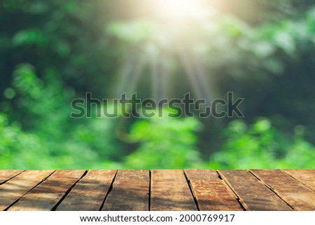 beautiful wood floor and forest green background