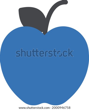 apple vector glyph colour icon