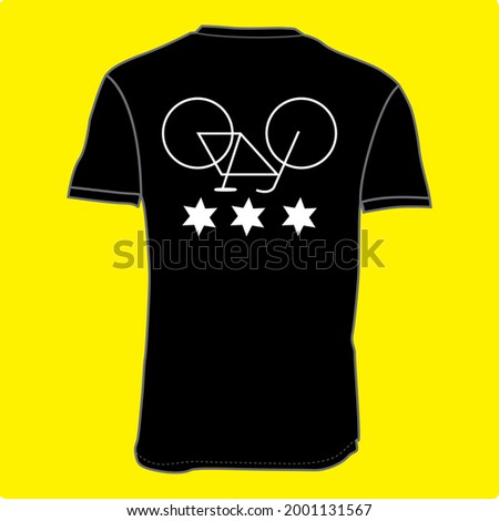 T-shirt design with vector illustration