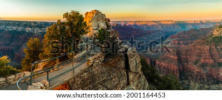 Bridge Leading To Bright Angel Point, Grand Canyon National Park, Arizona, USA Royalty-Free Stock Photo #2001164453