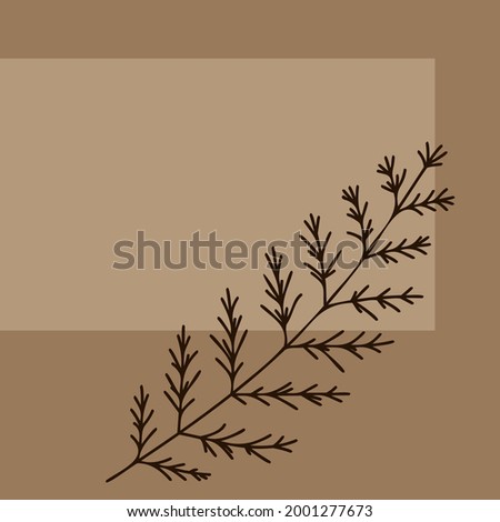 Vector illustration floral boho background