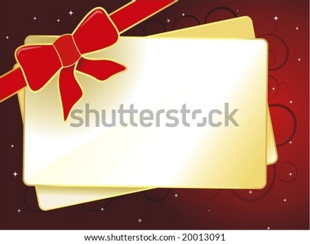vector card for merry christmas and happy new year