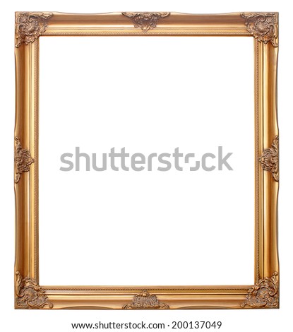 picture frame isolated on white background 